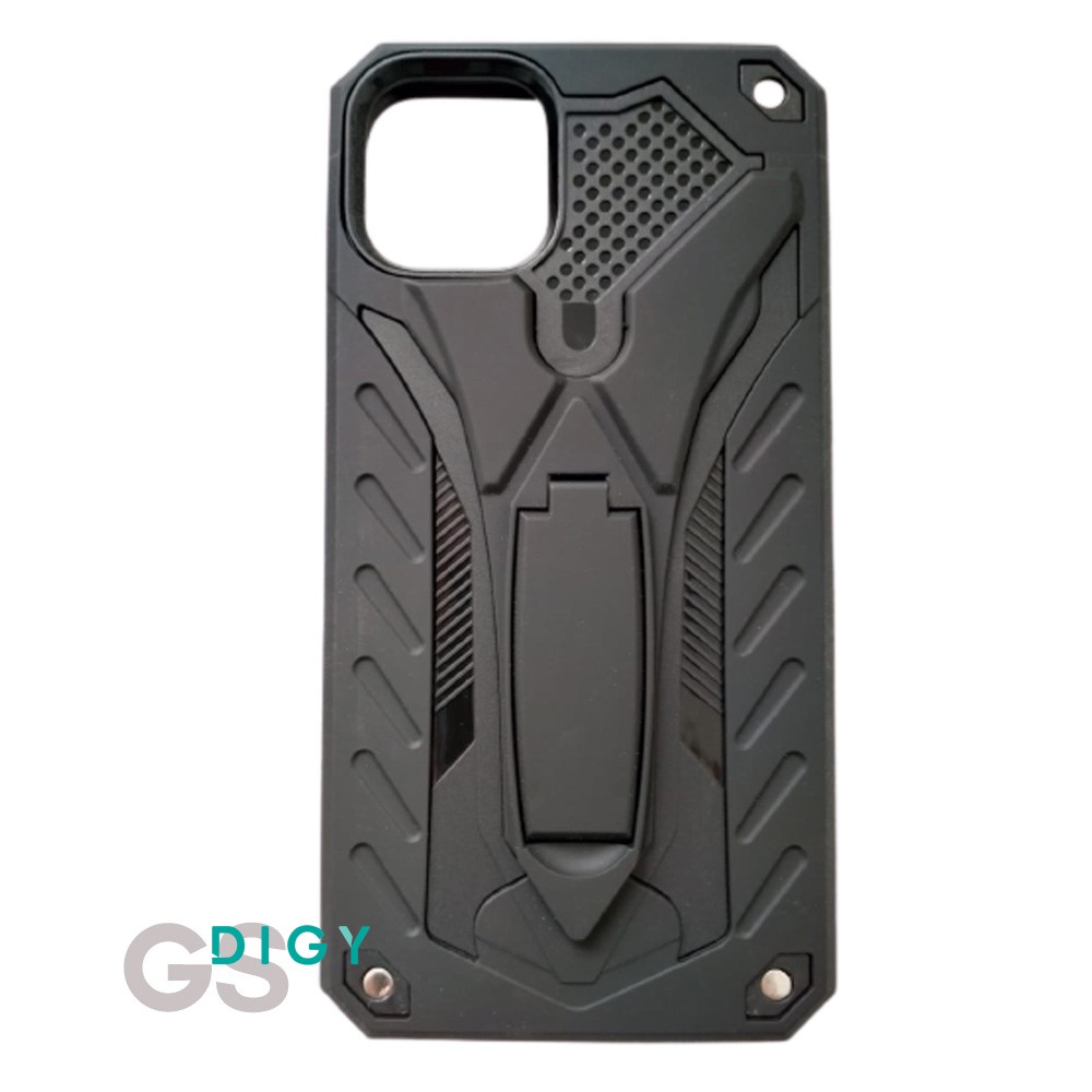 Casing hp IPHONE 11 PRO MAX 6,5  Case hp Robot Standing Spigen Ironman cewe cowo