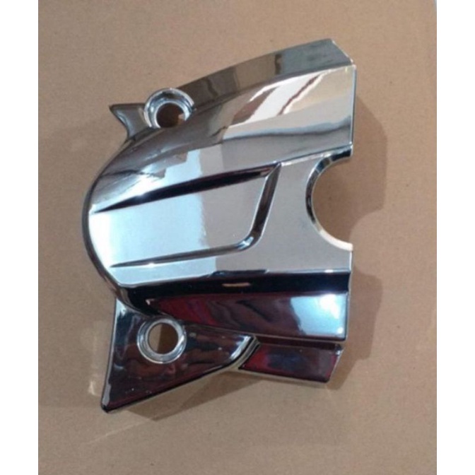 Cover gear tutup gir gear depan chrome jupiter z lama / cover gir gear depan jupiter z burhan