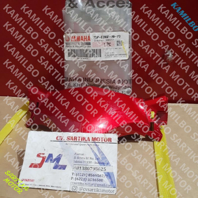 (100% Ori ) Cover Dagu Bawah Lampu Depan Merah NMAX0/Cover Front 2 2DP-F286F-00-P3 mantap
