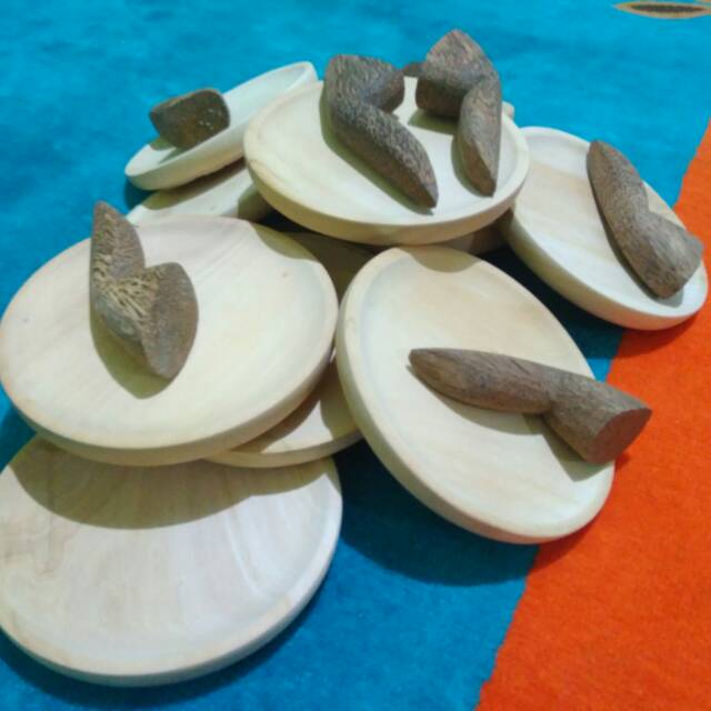 Cobek Kayu Diameter 17 + Ulekan Kayu | Shopee Indonesia