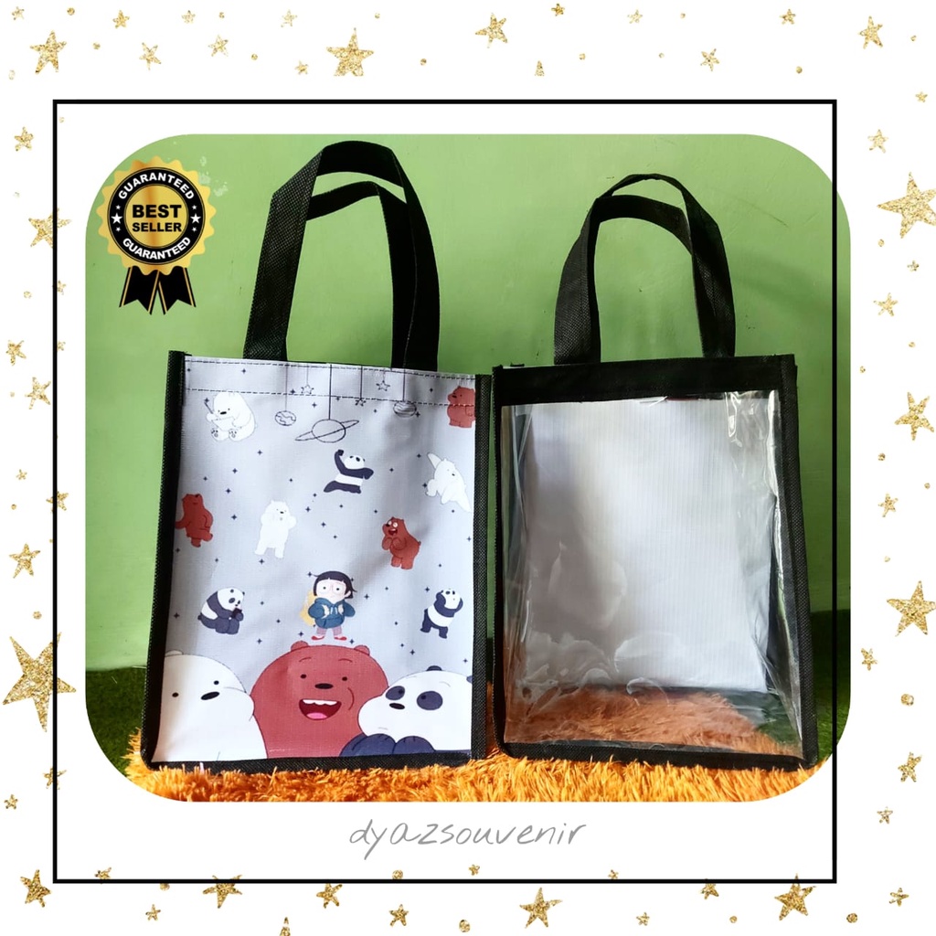 We Bare Bears GOODIE BAG PVC SOUVENIR BIRTHDAY / TAS ULTAH We Bare Bears-1