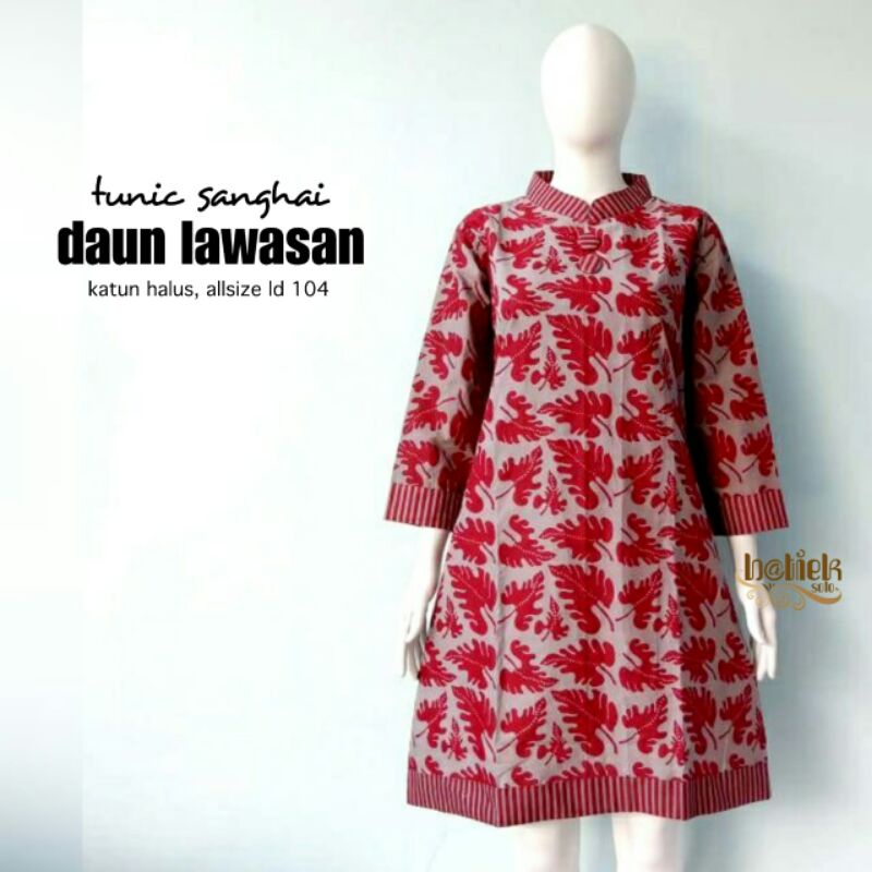 TUNIK Batik Daun Lawasan