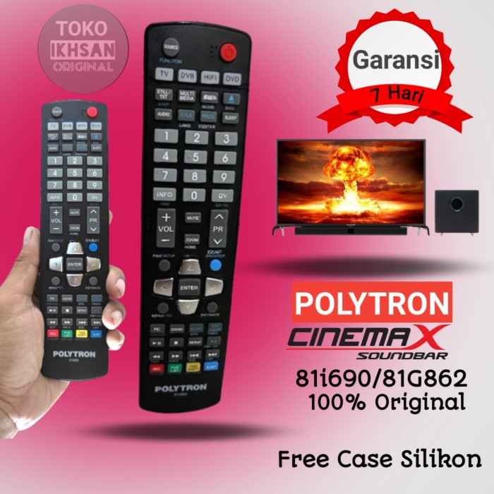 Remote Tv - Remote Tv Polytron 81G862 Original