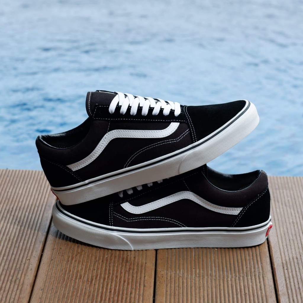 Sepatu Vans Old Skool Authentic Classic Pria Dan Wanita Sepatu Sekolah Kuliah Kerja Main Termurah