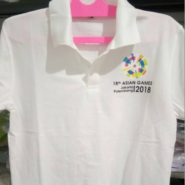Terbaru Polo shirt Asian Games Baju kerah Kaos Asian Games Kaos polo Asian Games
