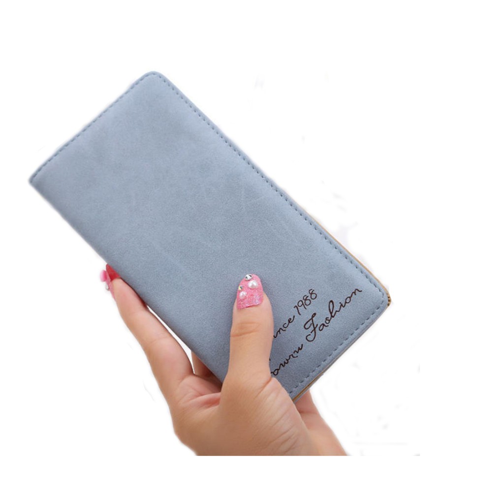 Dompet Wanita Impor Panjang Tipis SINCE 1988 Matte Womens Batam Long Walet