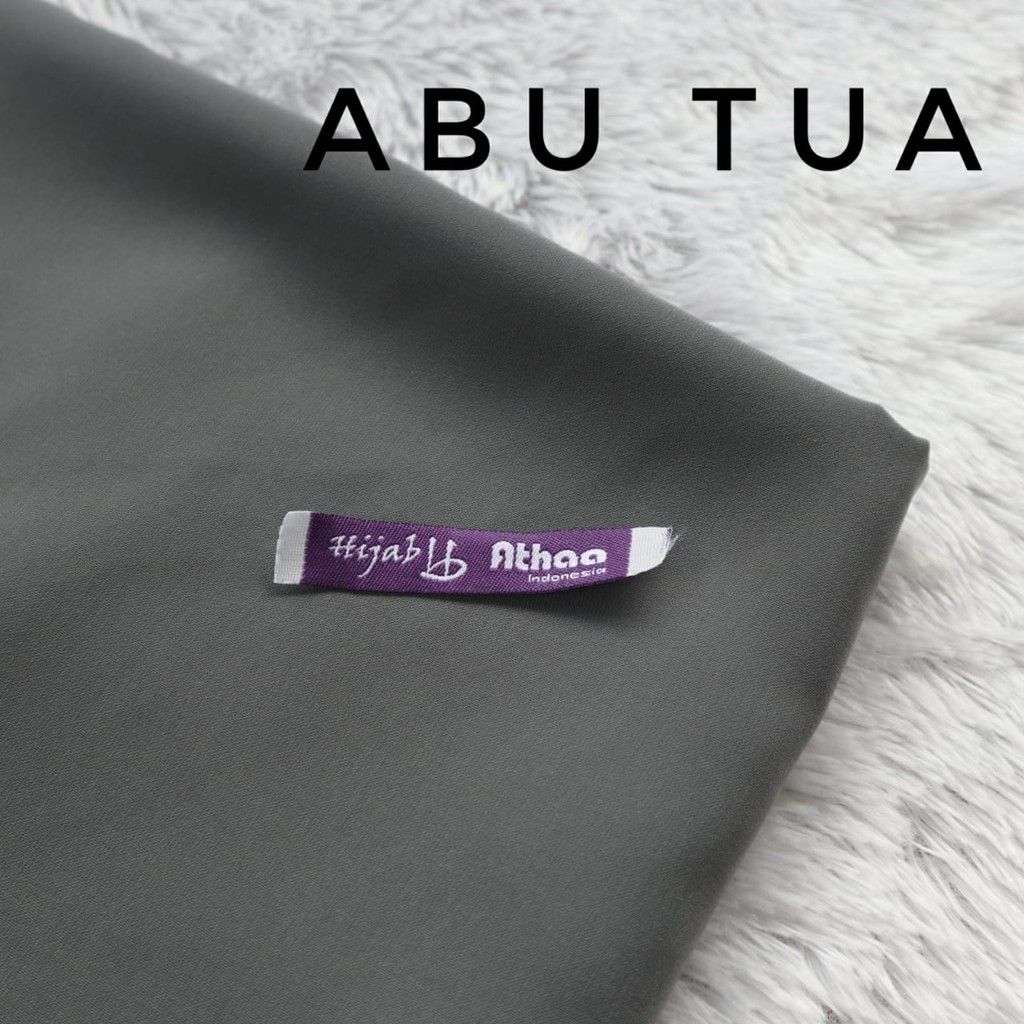 Kain Wolfis/ Woolpeach/ Wolvis Grade A Harga Setengah Meter-Kain Abu Tua