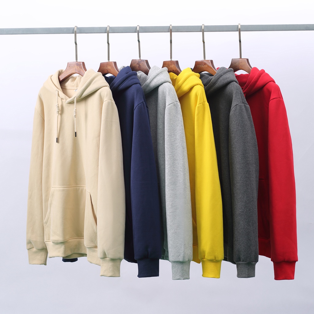 Parisdivarious Sweater Hoodie Jemper Basic Polos Part 6 Bahan Fleece Size S - XXL (Pria &amp; Wanita)