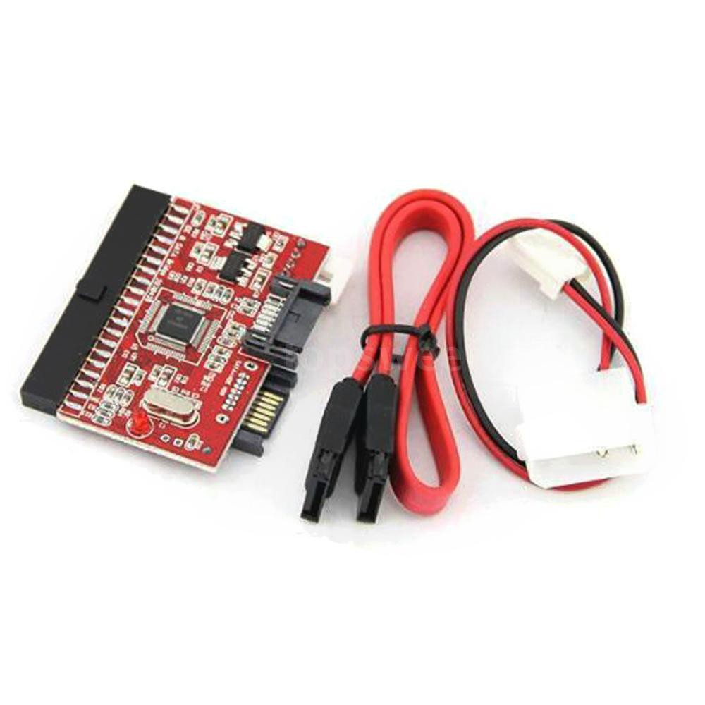 Sata Ide Adaptor 40 Pin Ide Untuk Konektor Sata 3 5 Hdd Ide Pata Hard Disk Adapter Converter Dengan 7pin Sata Kabel Data Komputer Kabel Konektor Aliexpress