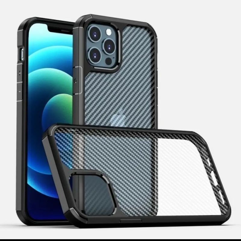 Iphone 11 Pro 11 Silikon Case Carbon Karbon Hybrid Matte Premium