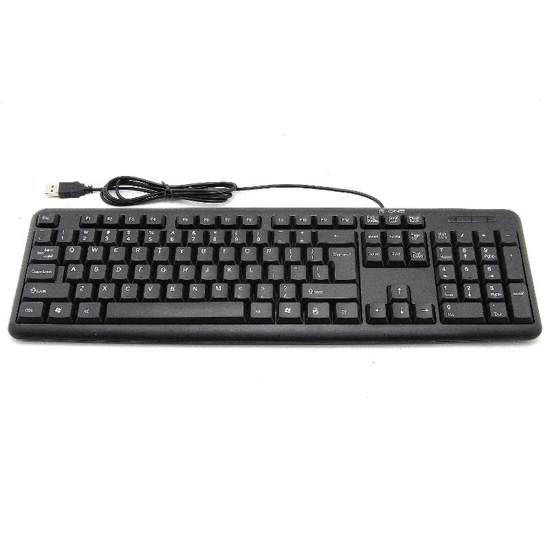 KEYBOARD KOMPUTER MURAH USB R-ONE WARNA HITAM TERBARU