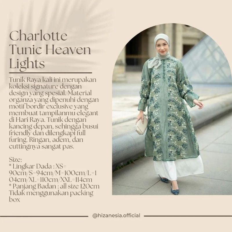 CHARLOTTE TUNIC HEAVEN LIGHTS