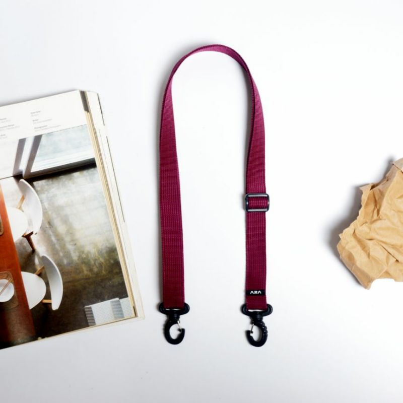 Tali Tas Selempang Panjang Original Merah Maron