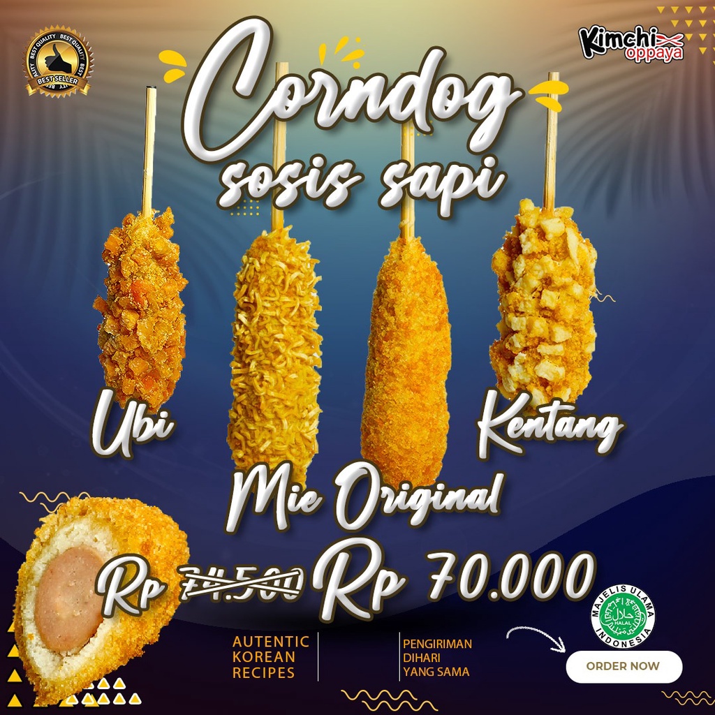 

Paket Hemat Corndog Sosis All Varian Topping