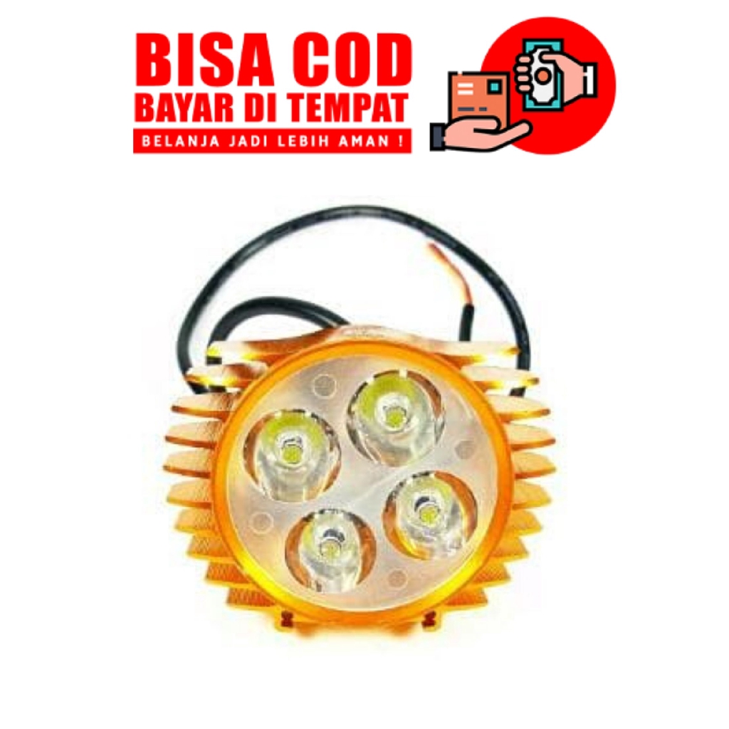 Lampu Sorot Tembak Led Luxeon 4 Mata Model Sirip Tipis