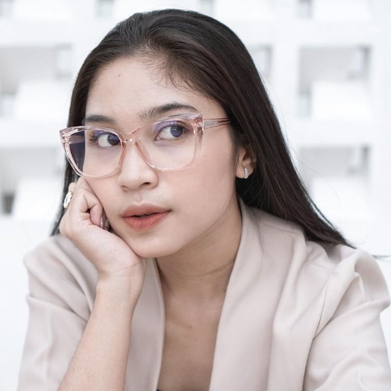 Frame Kacamata Wanita Cat Eye 2001 FREE LENSA BLUERAY | PHOTOCHROMIC | MINUS free BOX LAP