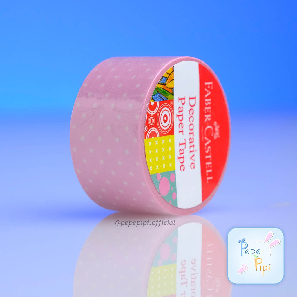 Washitape Faber Castell Decorative Tape Lakban Hias Bujo Solatip Motif Pattern Decor Book Washi