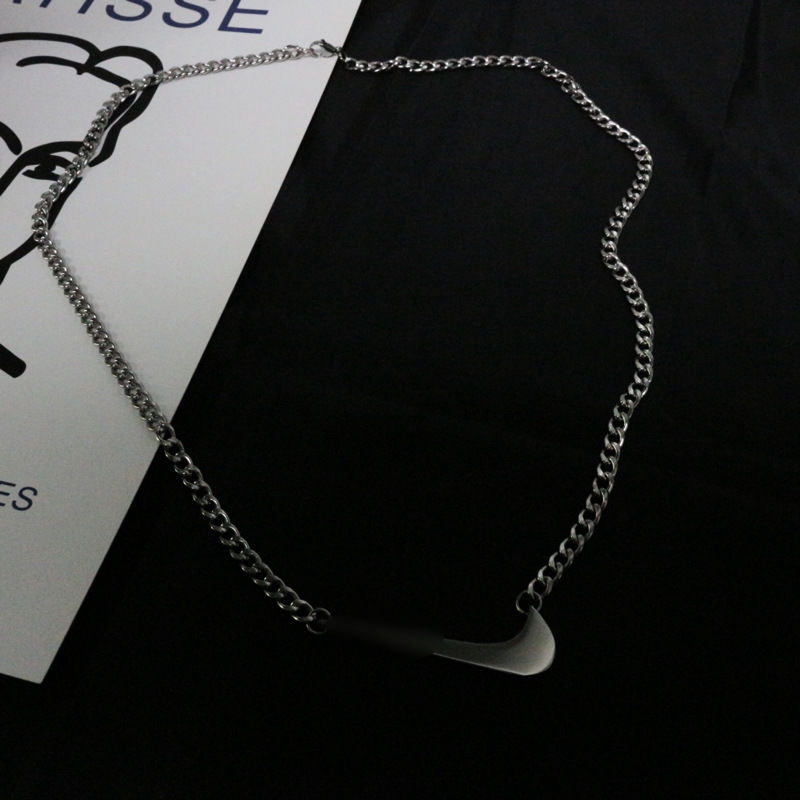 Necklace Checkmark Pendant Harajuku Style Trendy Simple Couple Hip Hop Personality