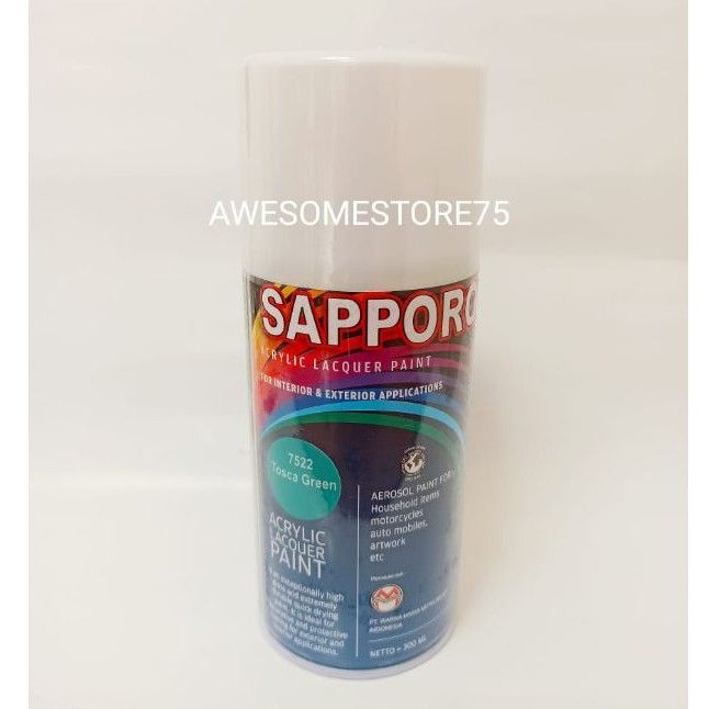 SAPPORO TOSCA GREEN 7522 Toska Hijau Biru Cat Semprot Pilox Pylox