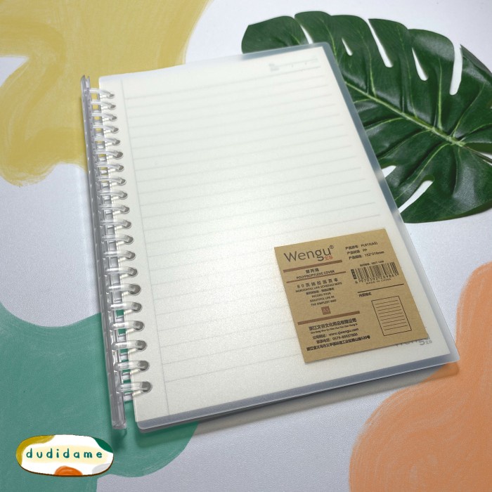 

CODES0X-61 Buku Notebook Slide Transparant A5 Ring Plastik [Kokuyo Style]