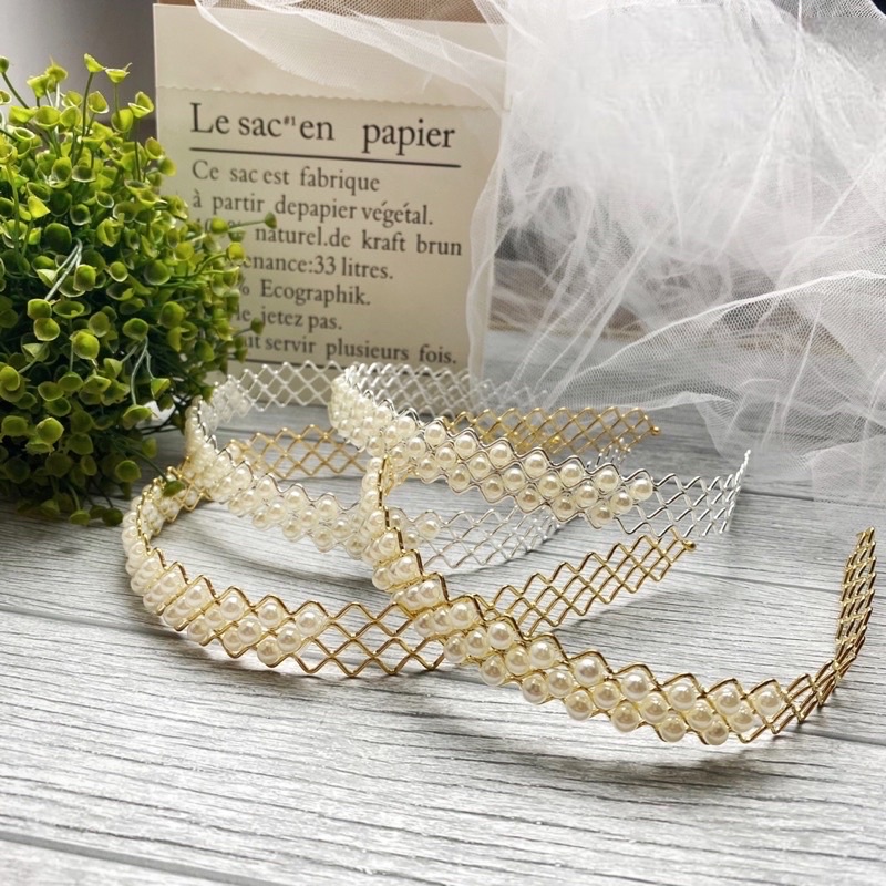 Bando Korea Besi Mutiara Zig Zag Jaring Murah Meriah