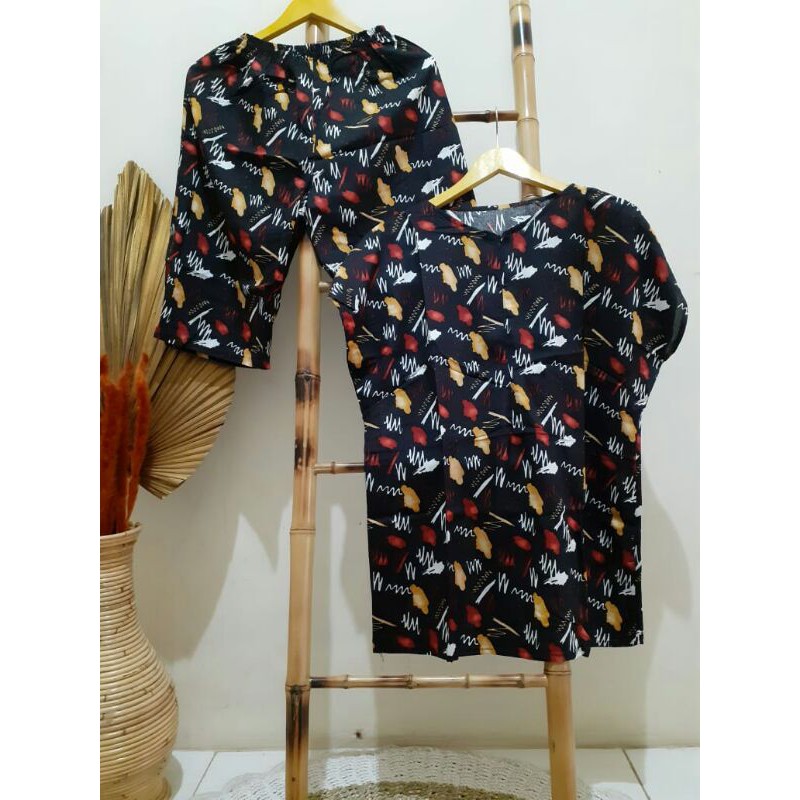 Pajamas celana pendek busui / dori set / pajamas busui