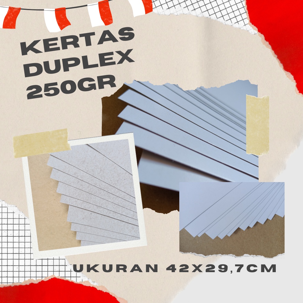 

Kertas Duplex 250GR Ukuran A3 42x29,7cm