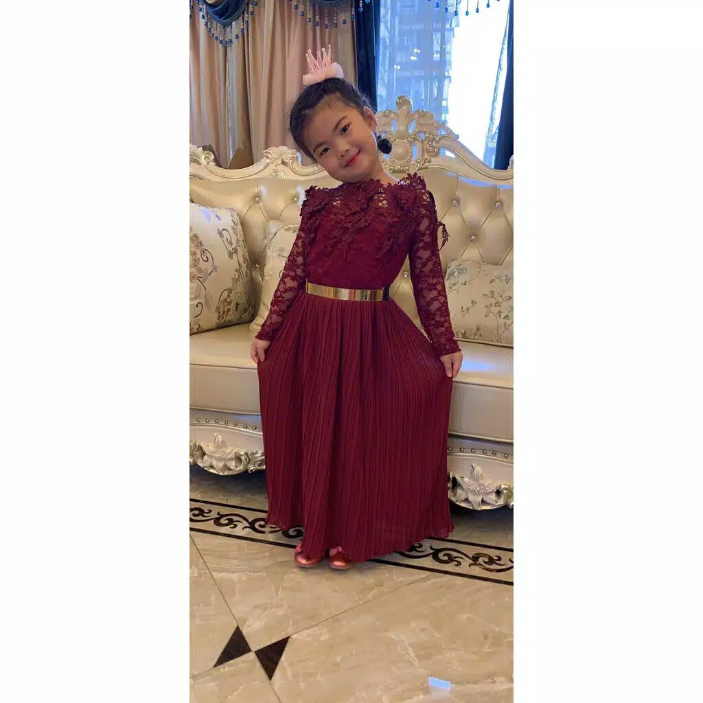 2003#DRES muslim anak ( DAPAT BELT BESI) /dres termurah/dres terbaru/pakaian wanita import