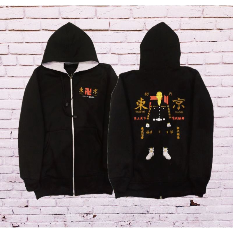 jaket tokyo revenggers touman draken mikey 3D Sleting