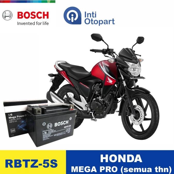 =====] Accu Aki Motor HONDA MEGA PRO ORIGINAL BOSCH