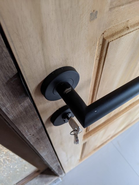 Set Black Series Dekkson Handle + Body Mortise + Kunci Silinder Black