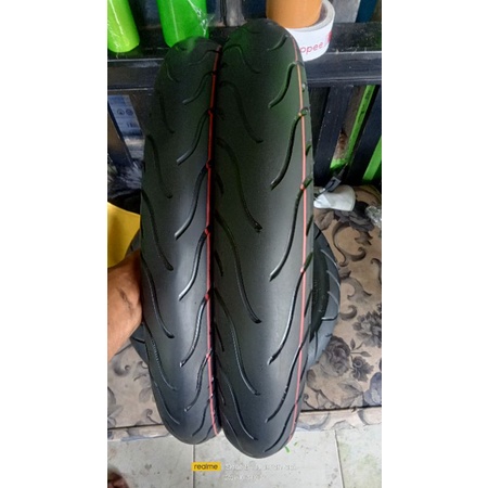 ban motor sepasang depan belakang tubles Michelin 90/90&80/90 ring14
