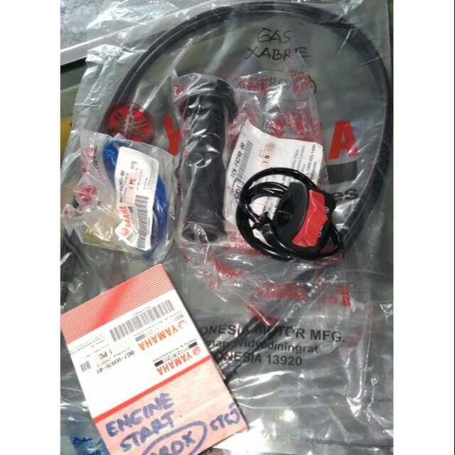 Kabel Gas Spontan set plus Engine Start Xabre Original bisa dipasang di CRF 150L