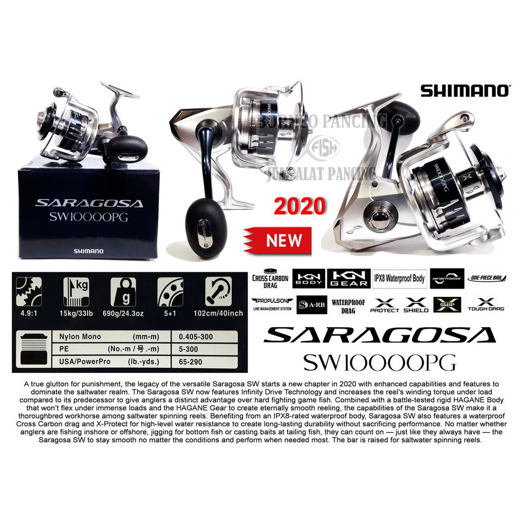 Reel Spinning Shimano SARAGOSA