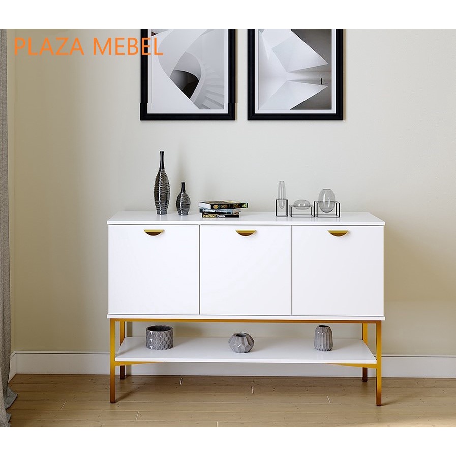 Buffet Credenza THALIA SB 120 Bufet Putih / Meja Konsul / Sideboard
