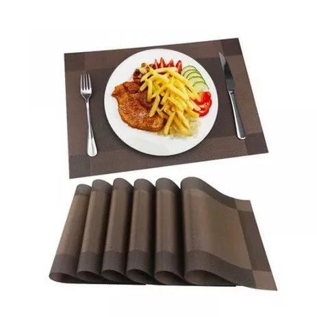 Trend-Tatakan piring alas makan table mat PVC anti slip dekorasi meja Alas meja