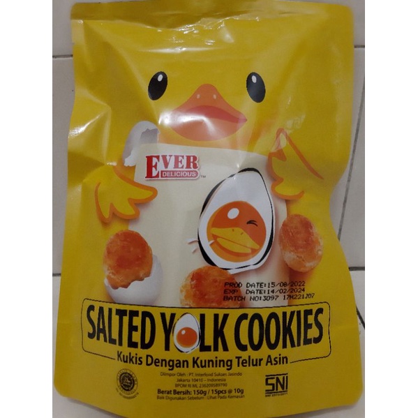 Ever Salted Yolk  Cookies / Kukis dengan Kuning Telur Asin 150 gram