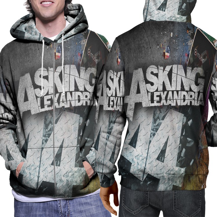 Jaket Pria Fullprint Asking Alexandria A4