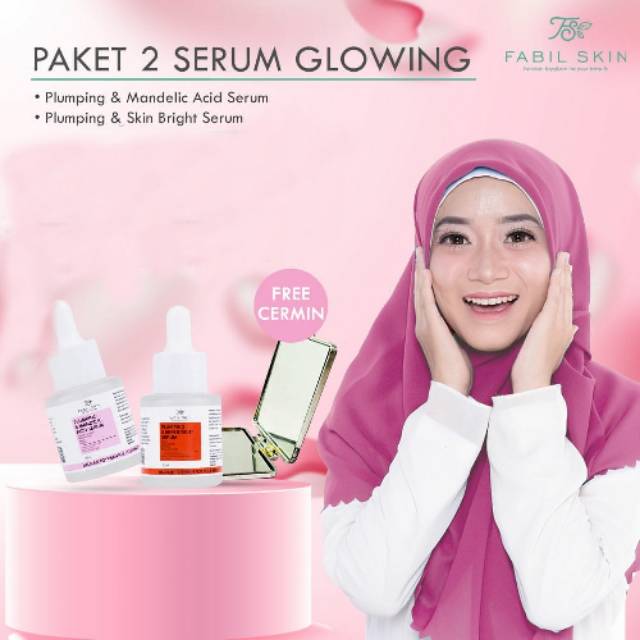 Paket 2 serum glowing fabil skin fabil beauty