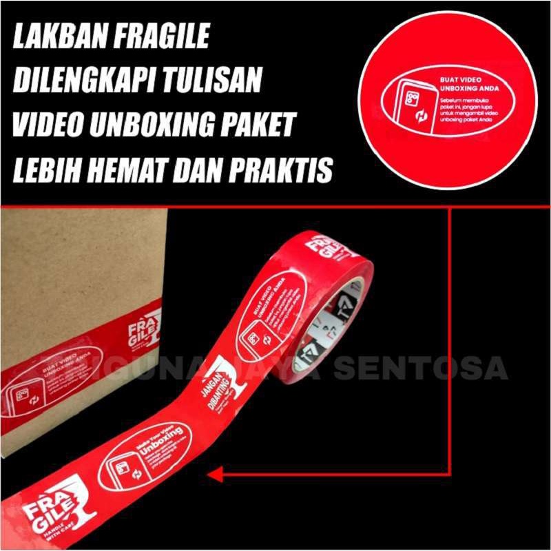 Lakban Tape Fragile 100yard Dus Semua Jasa Kirim