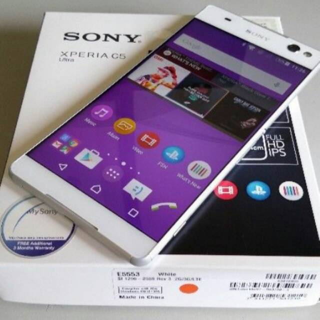Sony experia c5ultra dual kondisi bekas seperti baru