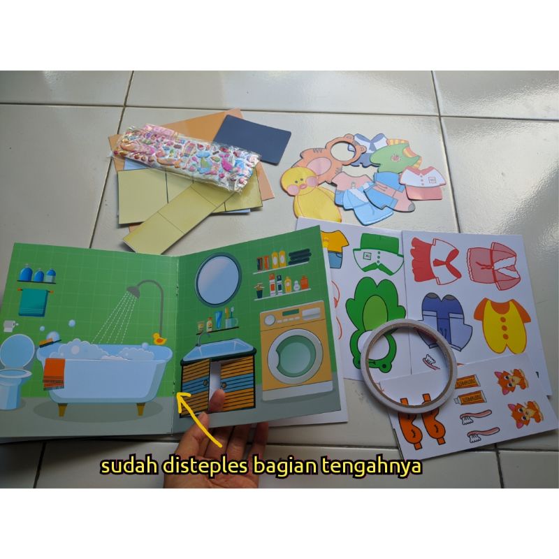 Mainan Viral Bongkar Pasang Anak Mainan Edukasi  Bebek House Viral Paper Doll Mainan Anak Viral Paperduck Tiktok Paper Duck