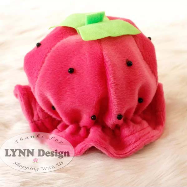 Topi Korea Bayi Pinky Strawberry_Cerianti