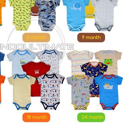 ♂ Baju Bayi Newborn 5in1 / Jumsuit Bayi Baru Lahir 0-2 Tahun / Jumpsuit Anak Laki-Laki BC-01-4 ➶