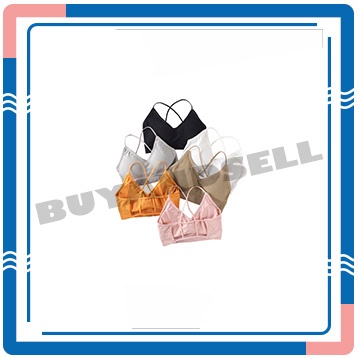 BUYANDSELL (COD) BRA03 Sport Bra Kain Tanpa Kawat Pushup Yoga Style Pakaian dalam Wanita BH Sporty