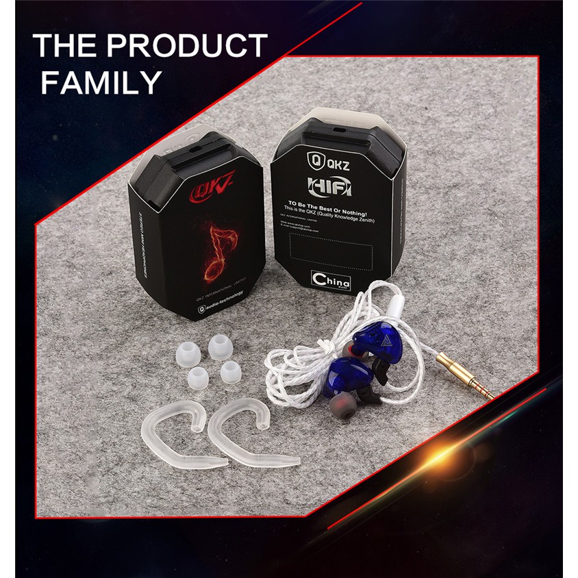 QKZ CK5 Earphone Sport Model In-ear Suara Stereo HiFi untuk Lari PK AK6