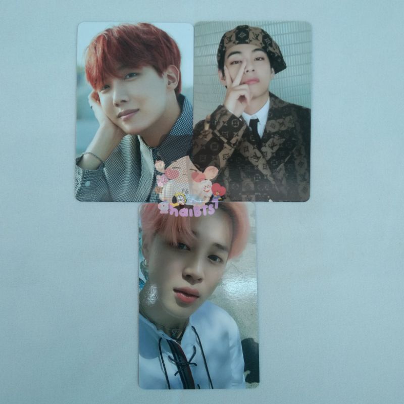 PC Jimin rambut merah Glowing photocard dicon nomor 5 BTS no.5