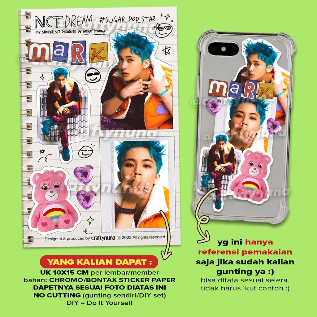 (NC-030) NCT DREAM BEATBOX DIY STICKER SET AESTHETIC deco stiker case hp dekorasi repackage album school estetik