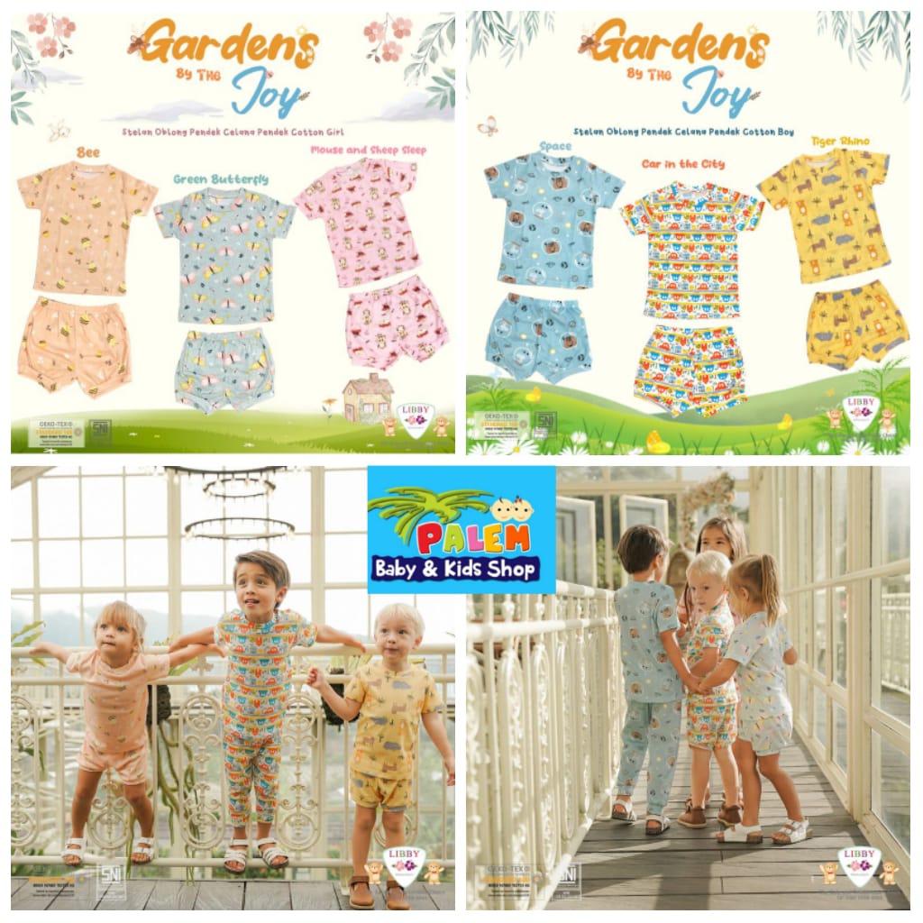 Libby Setelan Oblong Pendek Cotton Motif Terbaru Size Baby, S, M, L,2L,XL,XXL 1Pack isi1pcs