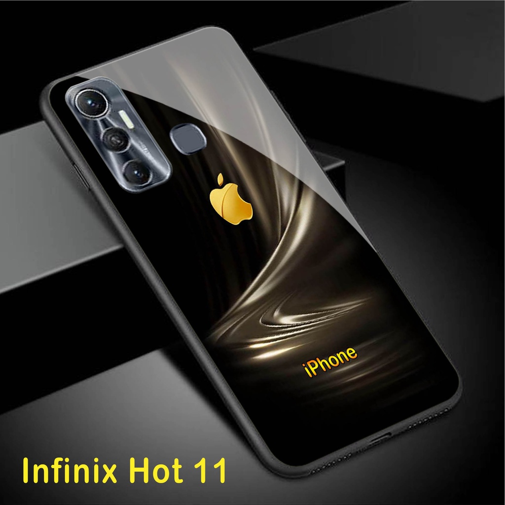 (S122) Softcase Kaca INFINIX HOT 11 - casing handphone - INFINIX HOT 11 - pelindung handphone - INFI